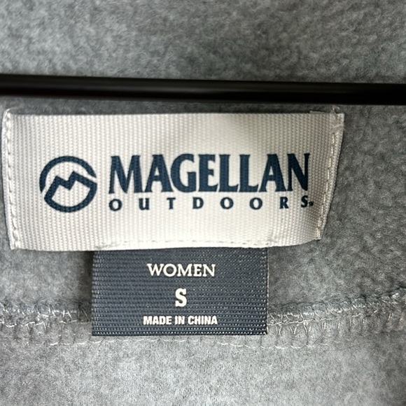 Magellan Outdoors Gray Full Zip Fleece Women's Jacket Size Small - Picture 5 of 7